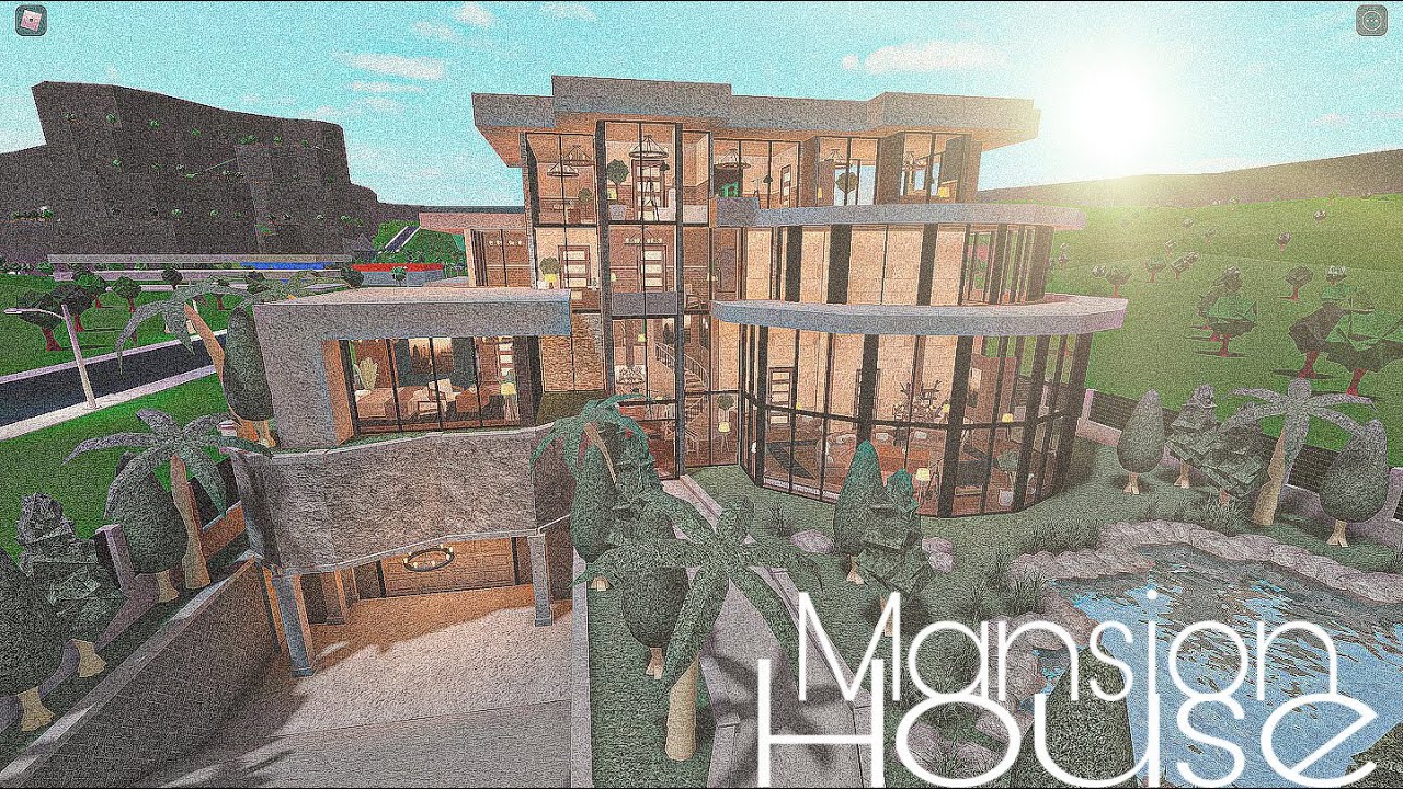 ROBLOX BLOXBURG: Mansion Modern House || House Build