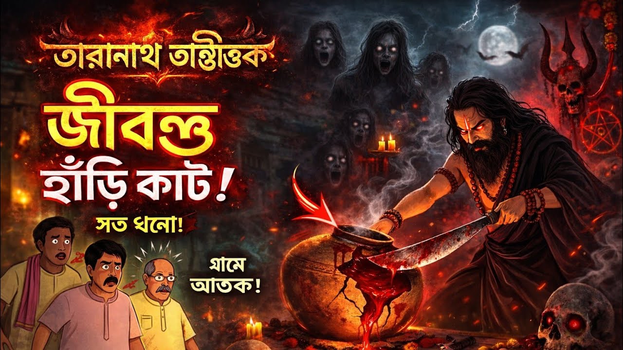 😱জীবন্ত হাঁড়ি কাটের ভয়ংকর রাত!😱😱 | গ্রামে শুরু হলো আতঙ্ক Bangla cartoon video ভুতের কাটুন বাংলা 