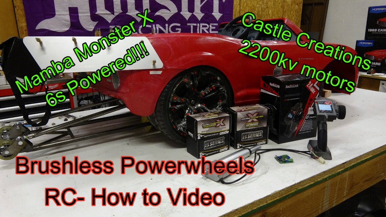 Видеоинструкция по использованию бесколлекторных двигателей Powerwheels от Castle Creations (двиг...