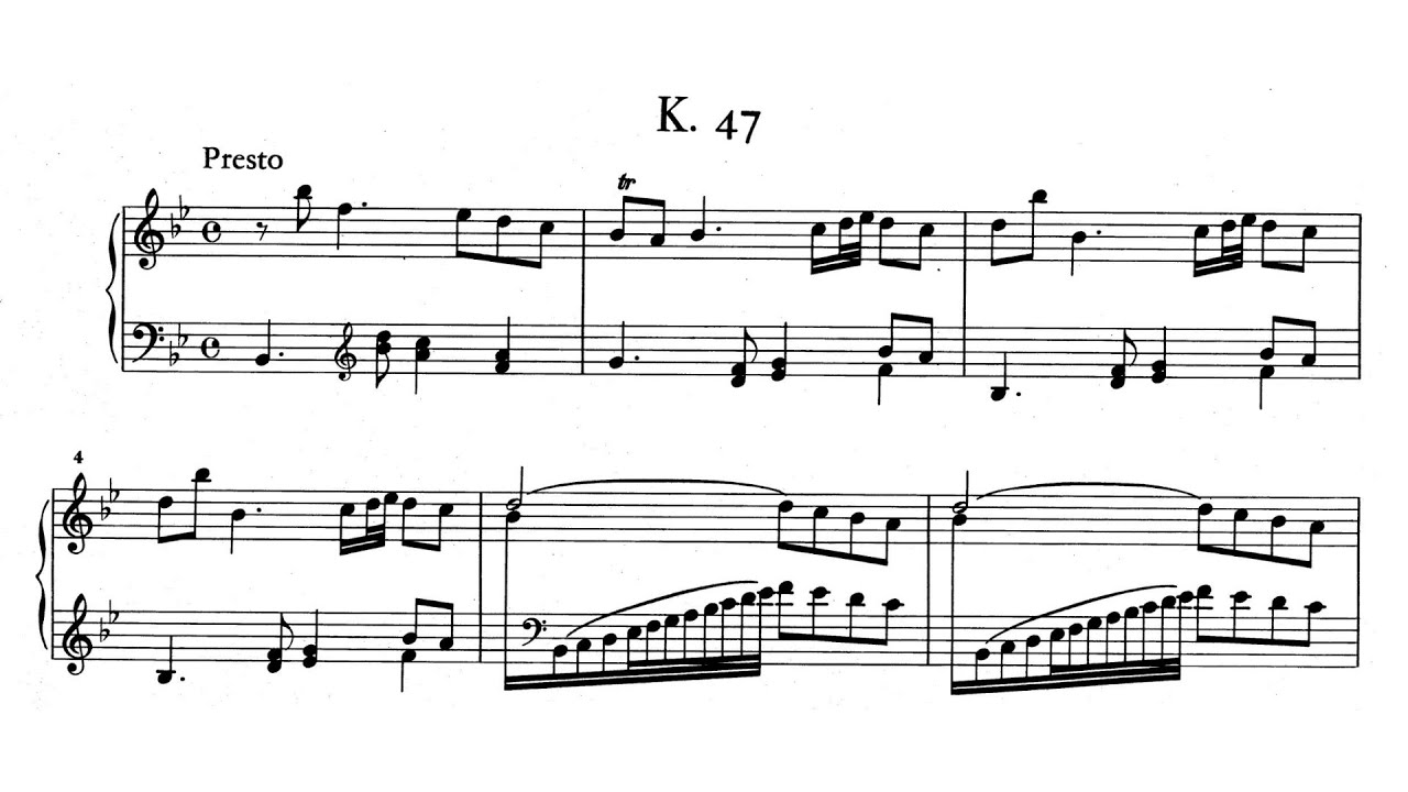 Scarlatti: Keyboard Sonata in B♭ major, K.47