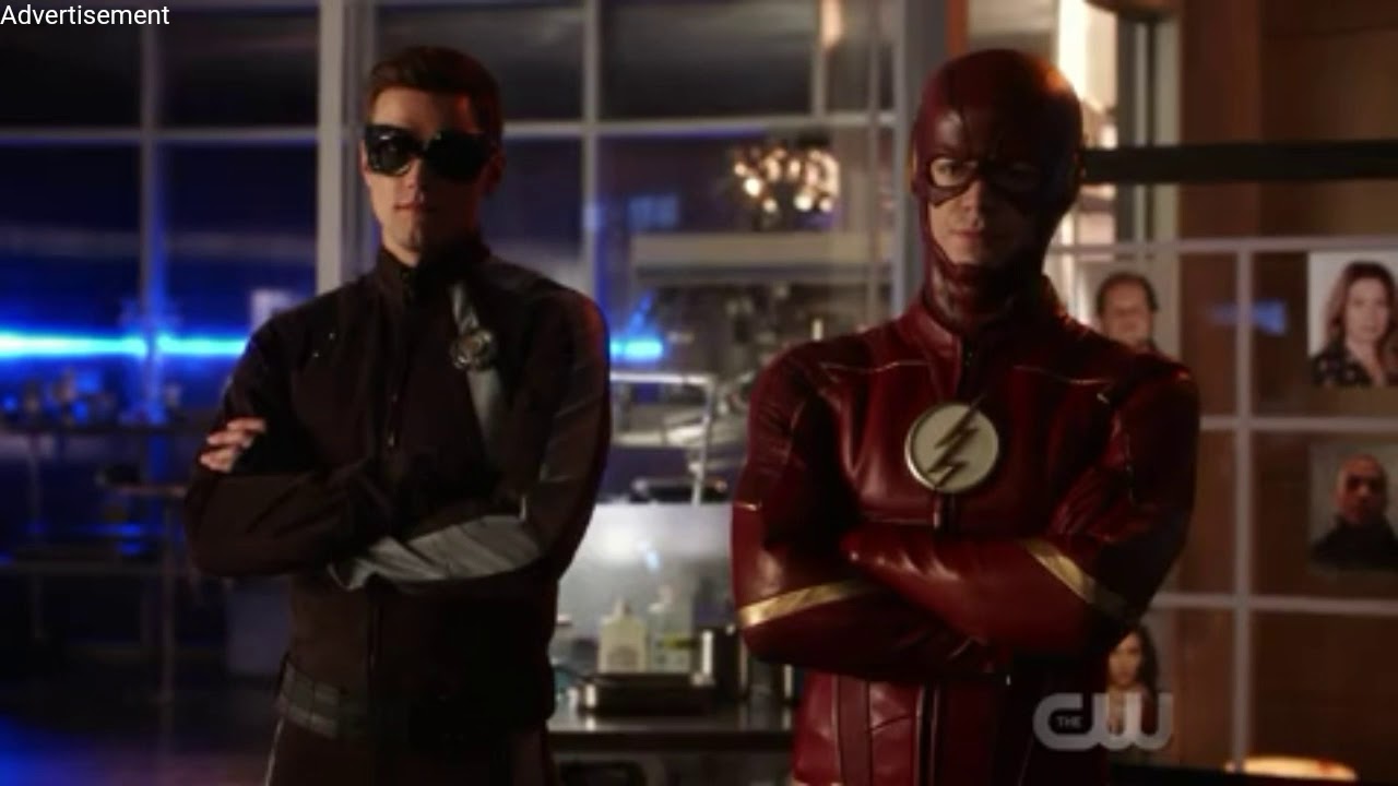 The Flash 4x14/Izzy Bowin meets Devoe/Barry, Ralph, and Cisco reveals their identities to Izzy Bowin