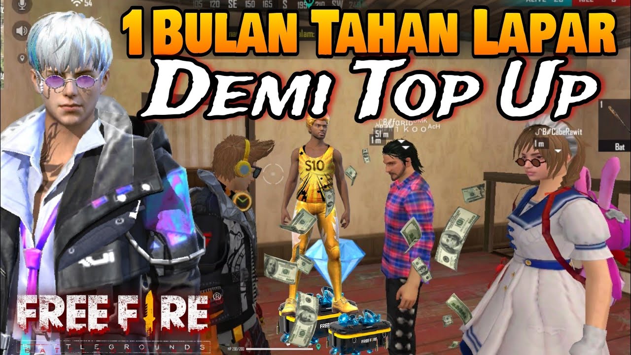 Film Pendek FF || Demi Top Up Elite Pass!! Rela Tahan Lapar Satu Bulan!!