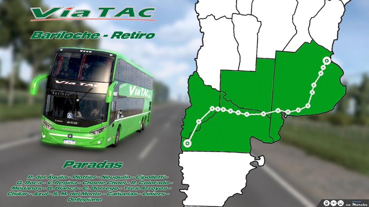 BARILOCHE - RETIRO | Servicio Completo Vía TAC | Simulación en Marcha