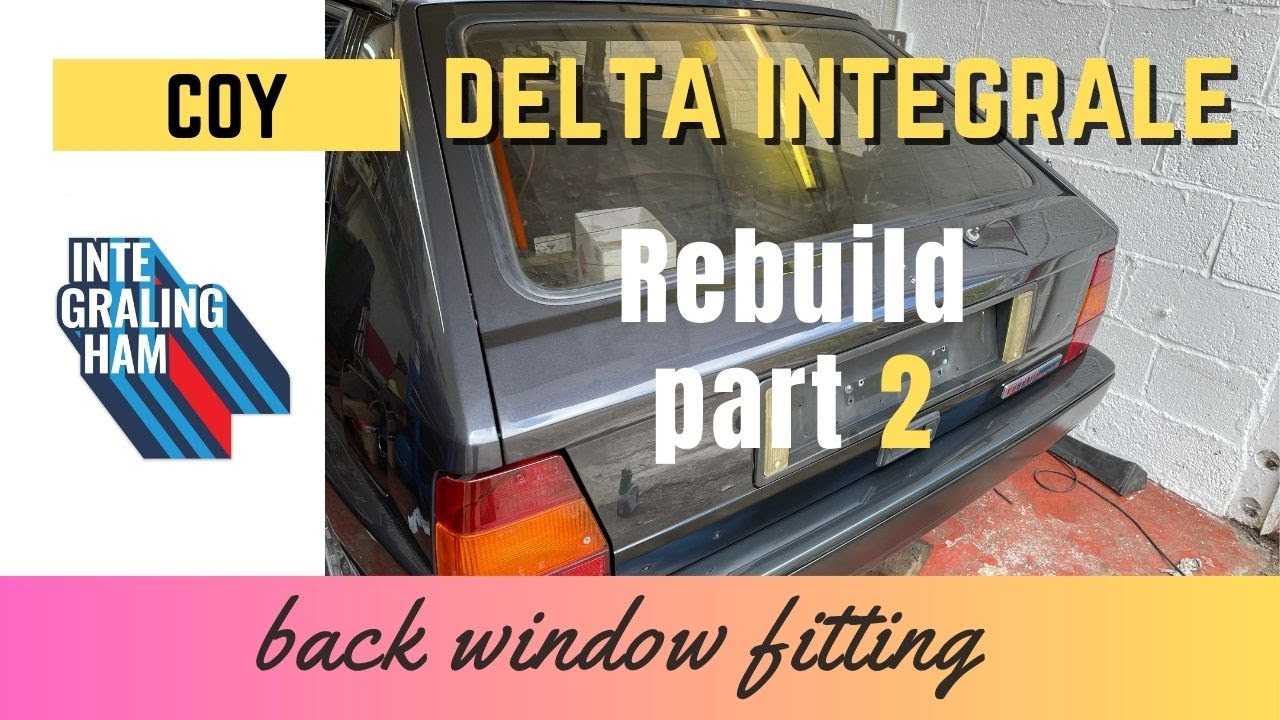COY rebuild continues, back window fitting