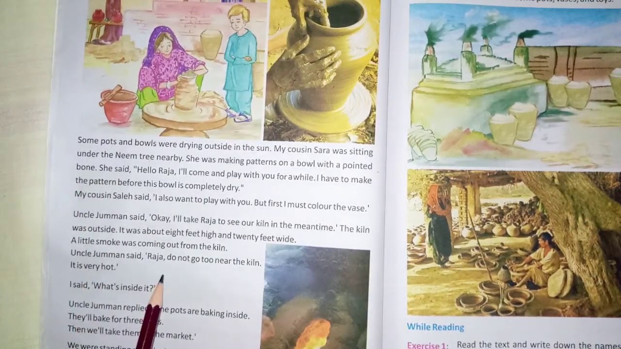English class 5 unit 2.2 ( Pottery Making ) & Exercises.