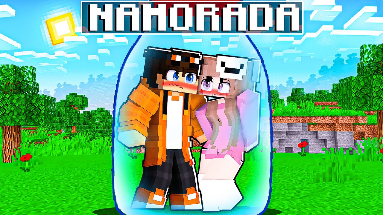 PRESO em UMA GARRAFA com minha NAMORADA no Minecraft!