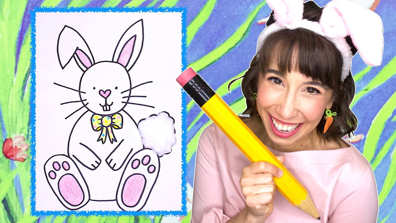 How to Draw a Bunny Rabbit for Kids | Draw Along with Bri Reads
