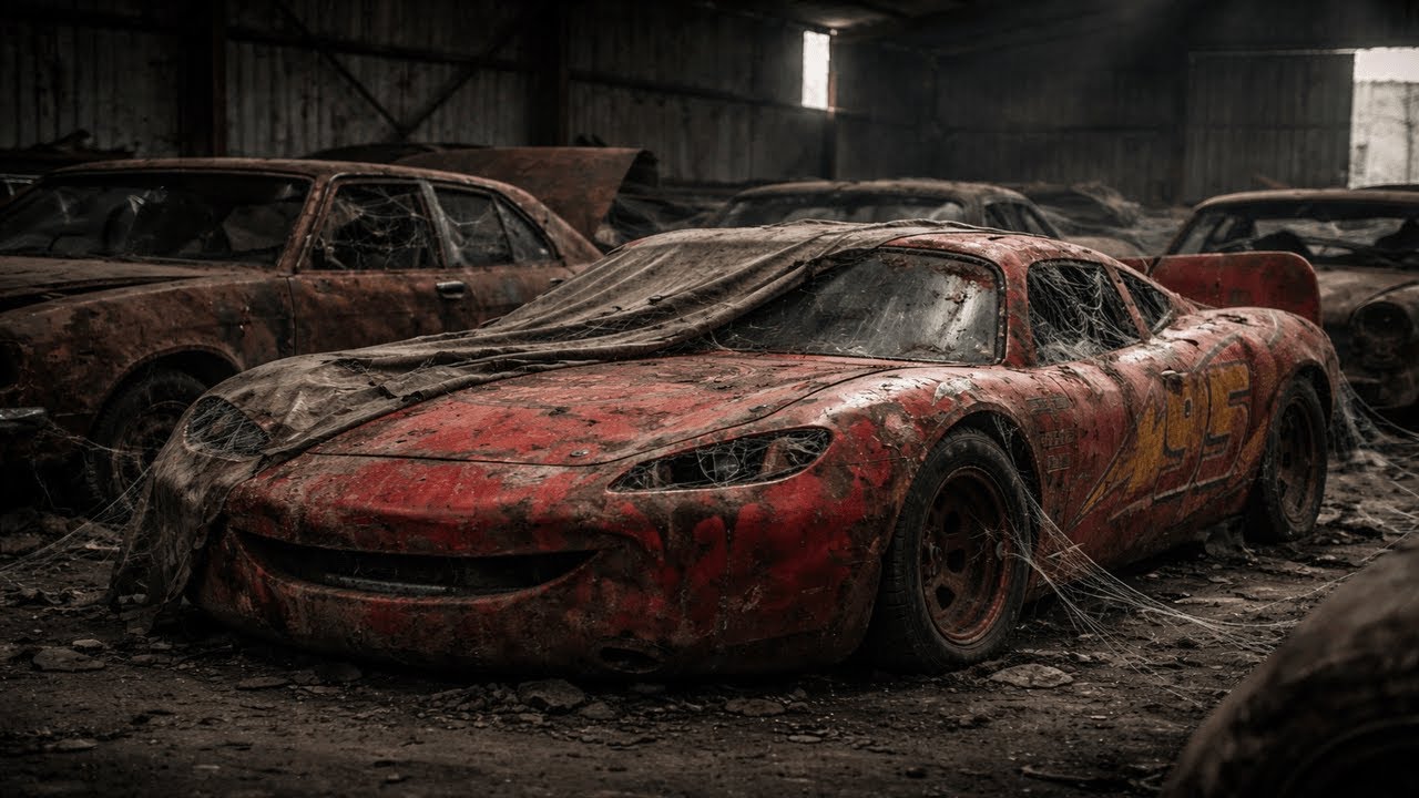 ASMR Car Restoration | Lightning McQueen Full Rebuild From Forgotten Racer