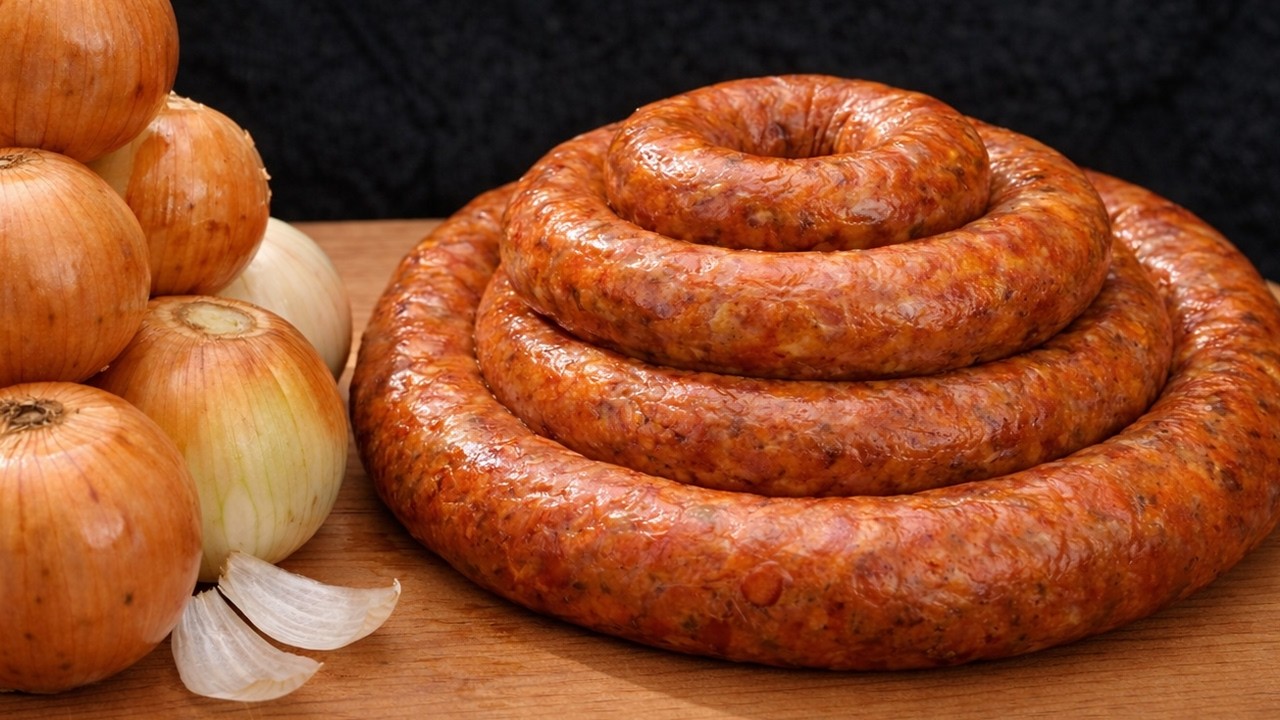 Колбаса из ЛУКА! Никто НЕ ВЕРИТ что там НЕТ МЯСА и САЛА! Дешёвый Простой Рецепт Колбасы из Лука!