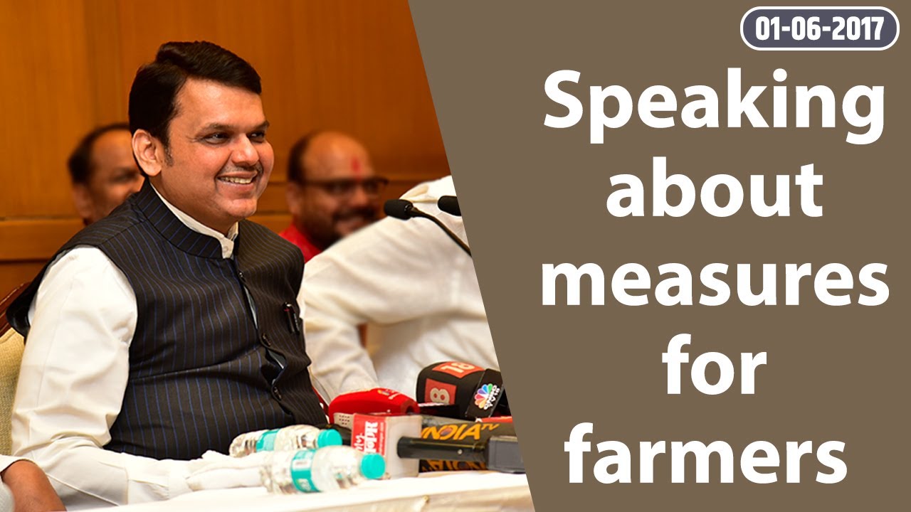 CM Devendra Fadnavis interacting with media on measures for farmers