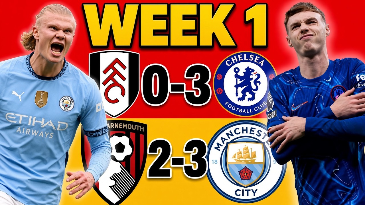 PREMIER LEAGUE WEEK 1 PREDICTIONS
