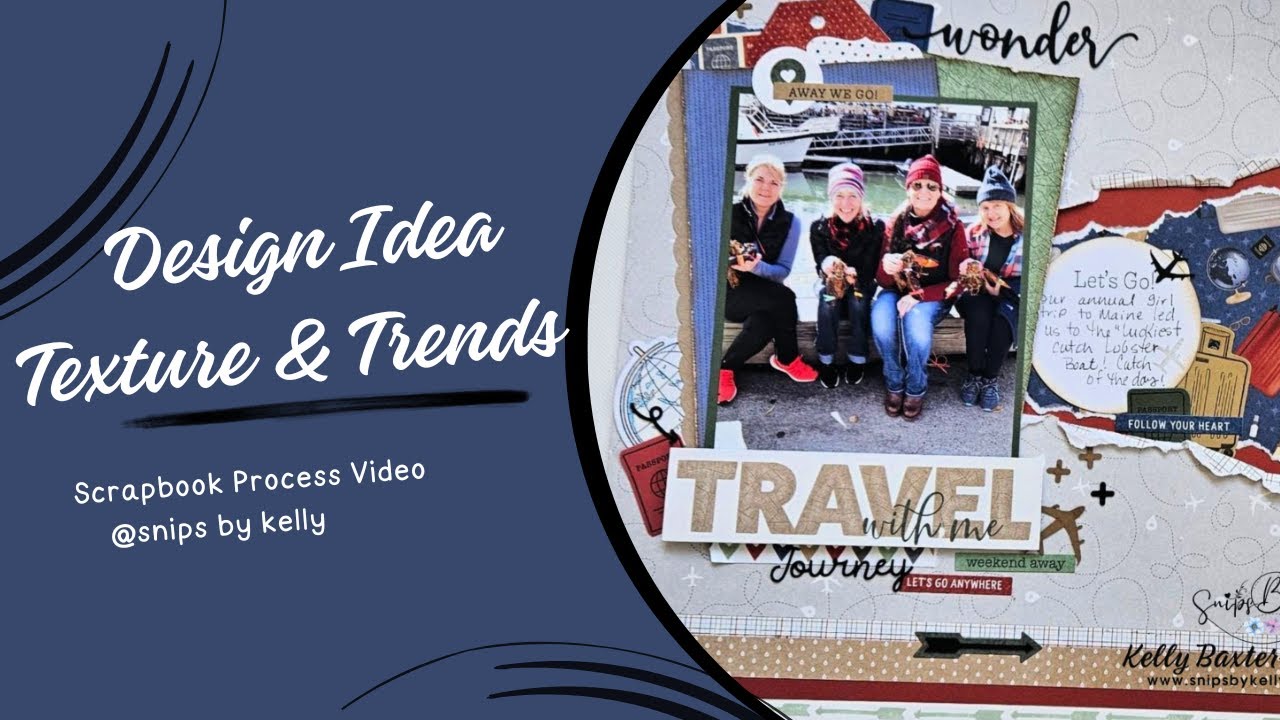 Scrapbook Layout Design Idea with Texture and Trends