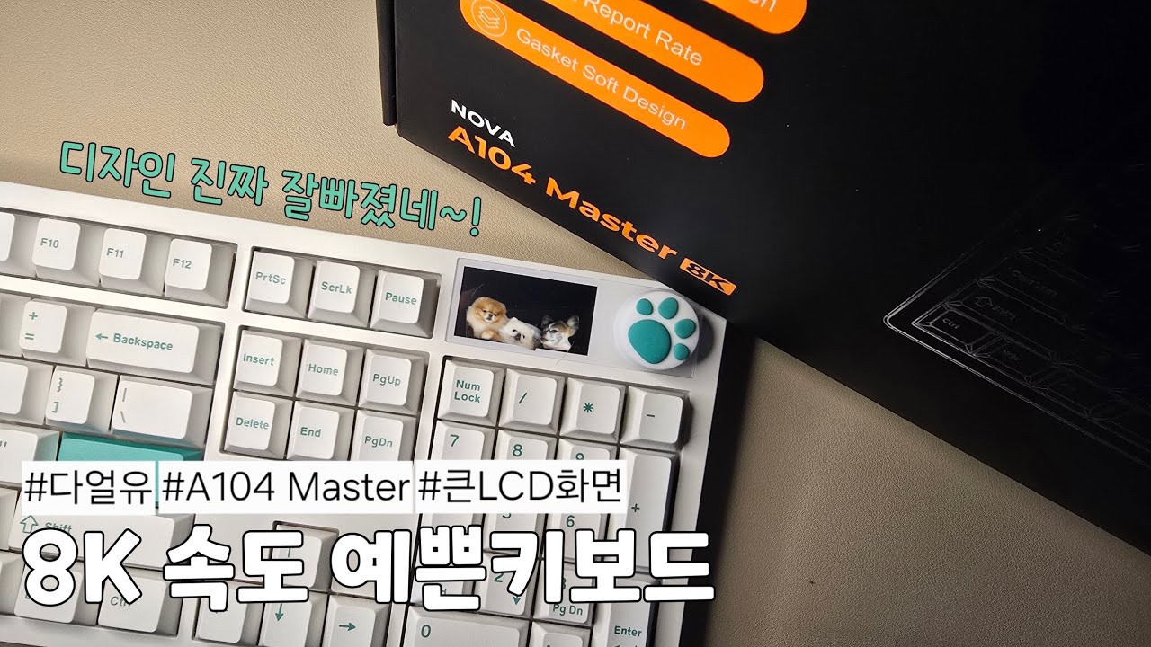 26탄나눔🎆 글쎄, 내가 갖고싶은 유혹 떨치기 쉽지않았어유~🤦‍♀️ 다얼유 A104 PRO MASTER 키보드