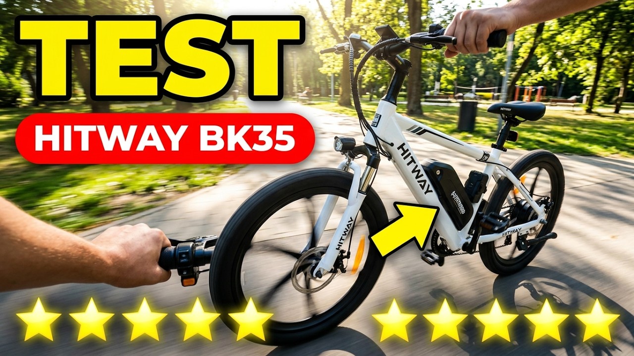 Rower elektryczny#HITWAY Bk 35#test zasięgu#250W#36V#6Ah#electric bike