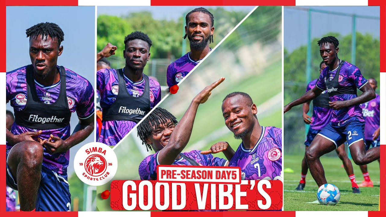 TIZI LIMEKOLEA!  WACHEZAJI WAKIWA MAZOEZINI SIKU YA TANO HAPA MISRI