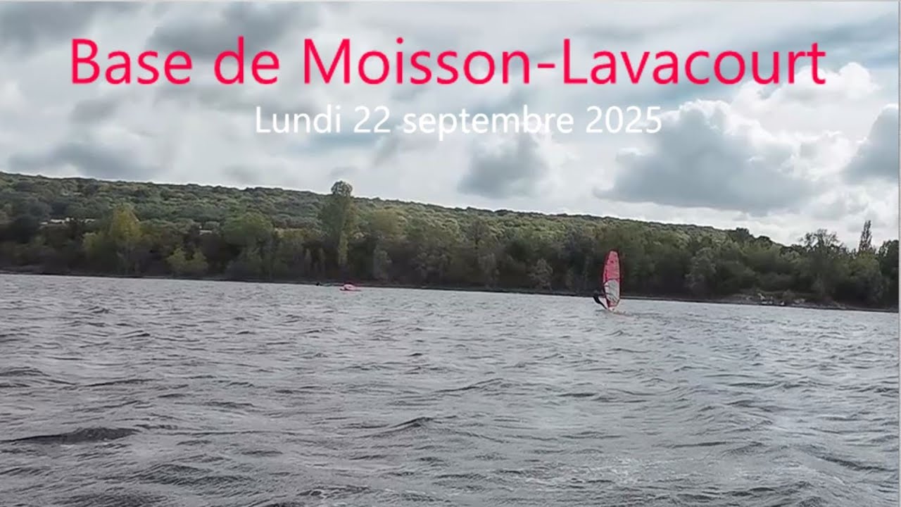 Speed Windsurfing &agrave; Moisson Lavacourt 22 septembre 2025