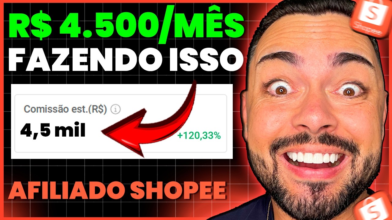 Passo a passo pra fazer R$ 4.500 reais por mês na shopee como afiliado - Estratégias que eu uso