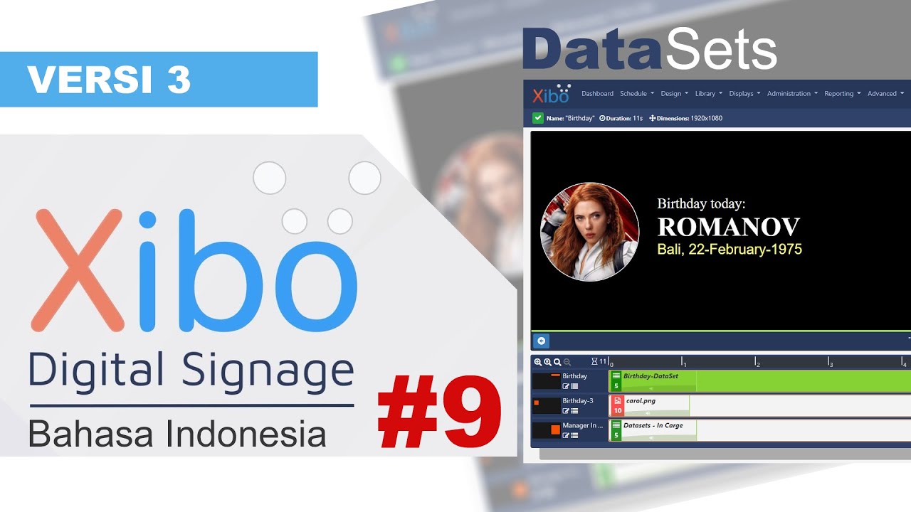 XIBO 3 Bagian #9 | DataSets