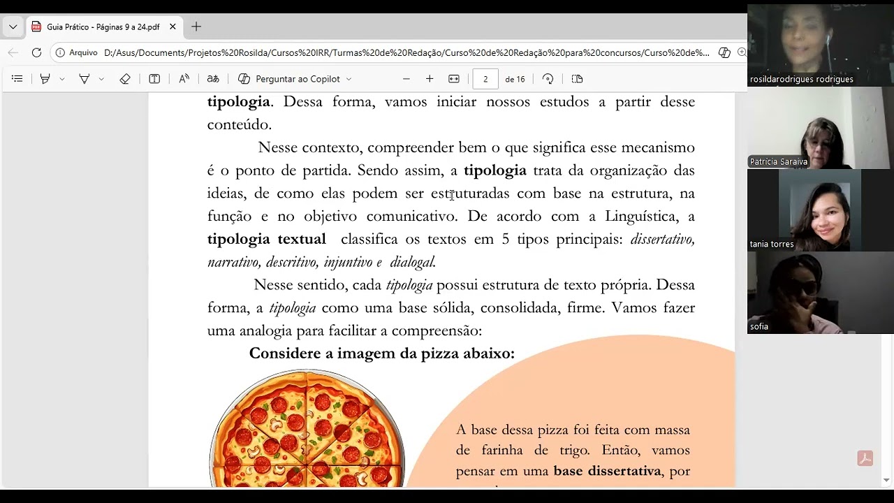 Aula 1 - Redação SEEDF - Tipologia e Gênero Textuais