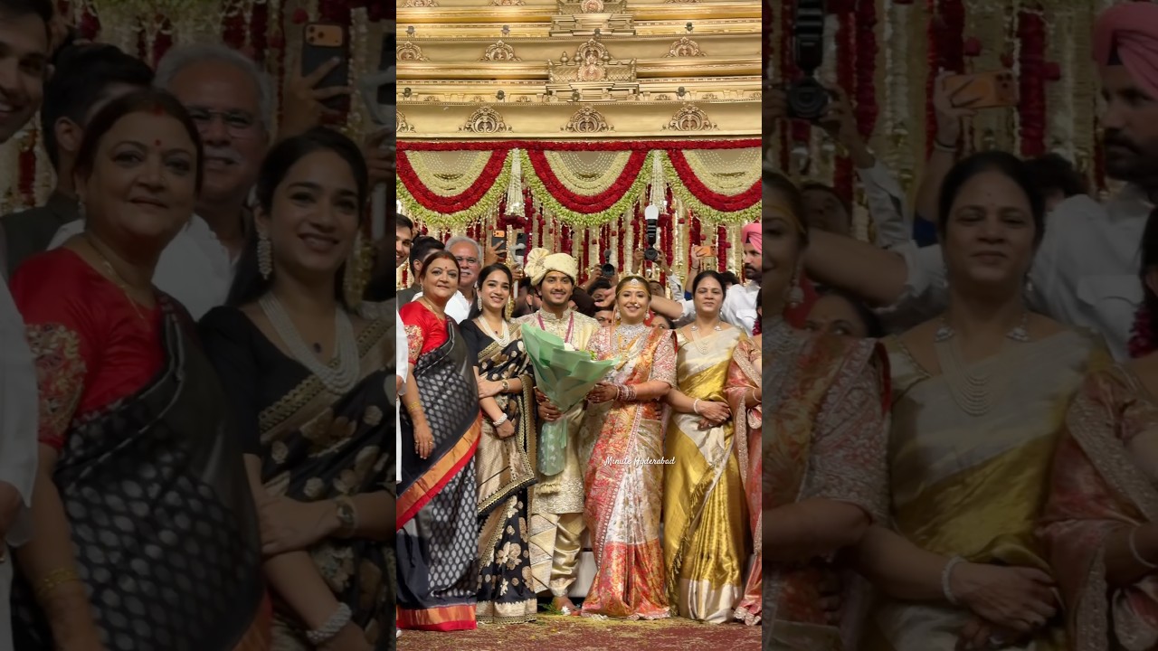 CM Revanth Reddy Wife & Daughter Attended Deputy CM Bhatti Vikramarka Son Marriage #marriage
