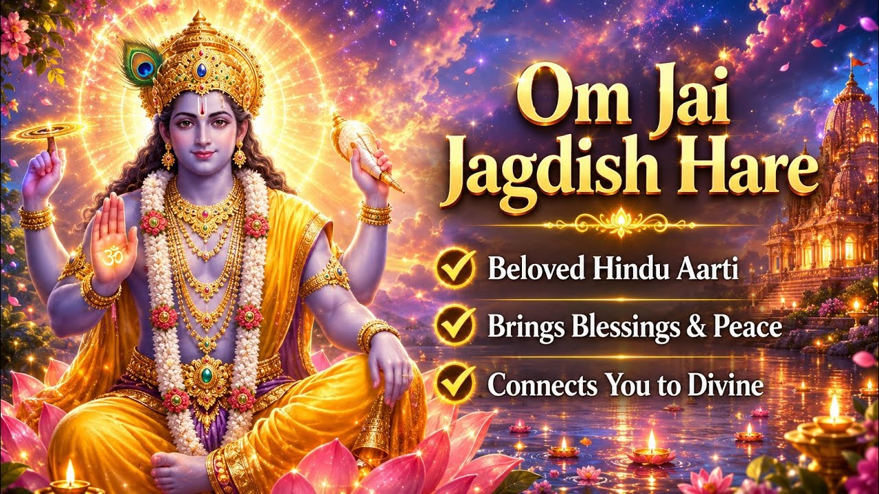 Om Jai Jagdish Hare (Female Voice) | Blissful Daily Aarti for Peace & Devotion 