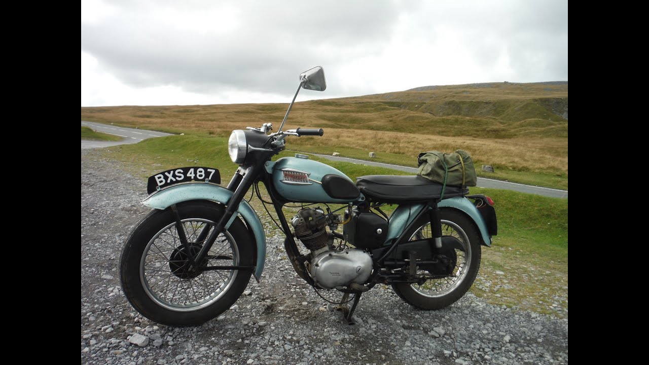 Triumph Tiger Cub 12 mile ride with no misfiring after new parts fitted to carburettor.