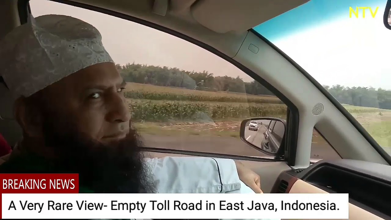 A Very Rare View - Empty Toll Road in East Java,  Indonesia