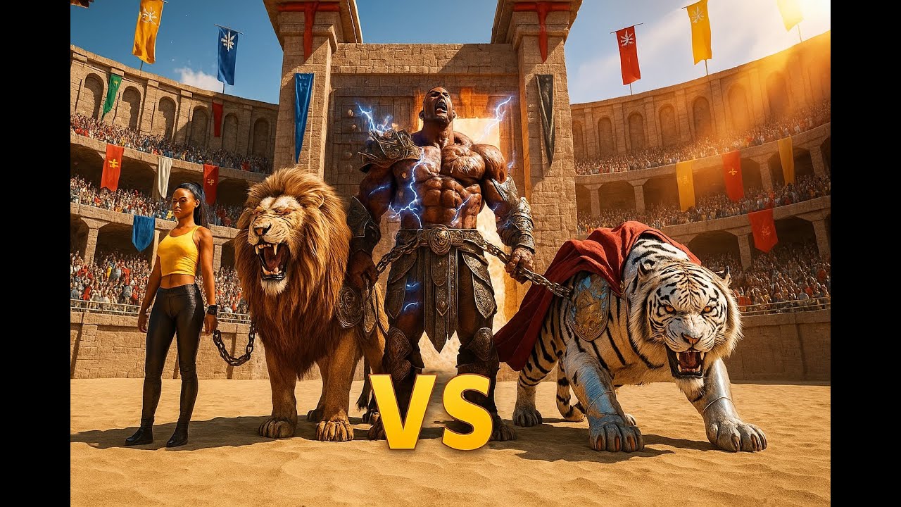 Giant African Lion vs. Ferocious Indochinese Tiger | Battle Between Wild Animals