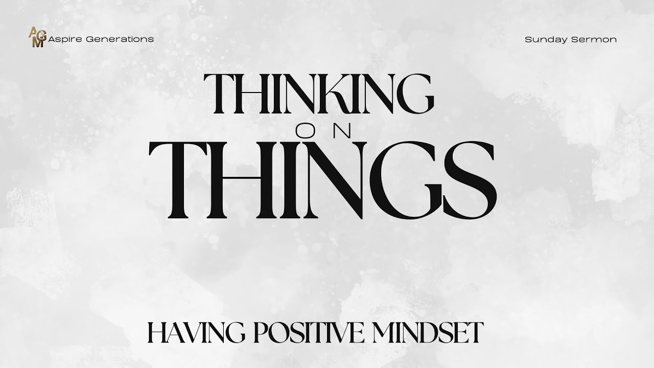 Think on Things| Aspire Generations| Dr. JaVaski
