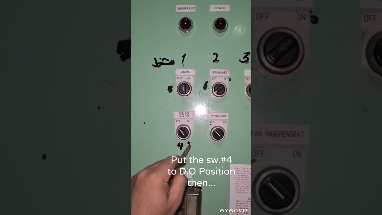 MARINE INCINERATORS SYSTEM SEQUENCE OPERATION & WASTE OIL BURNING PROCESS