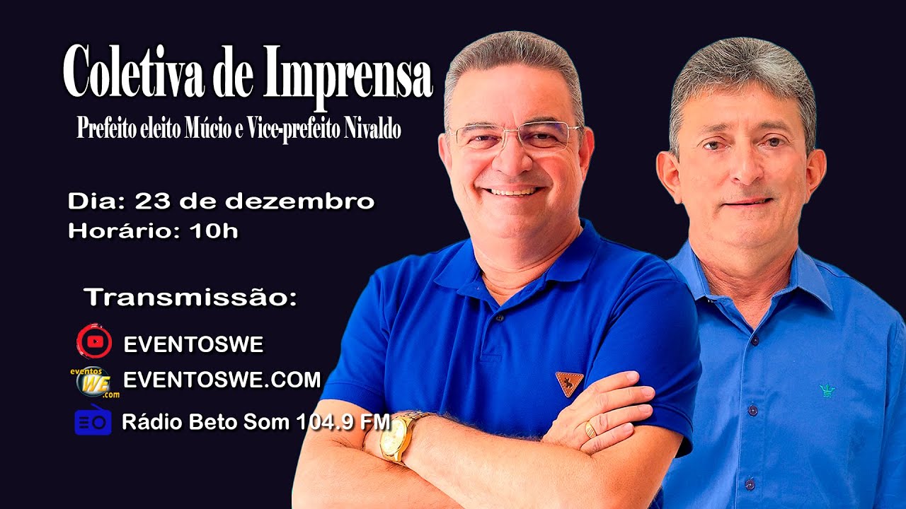 Coletiva de Imprensa com o Prefeito Eleito e o Vice-Prefeito Eleito de Parnamirim-PE