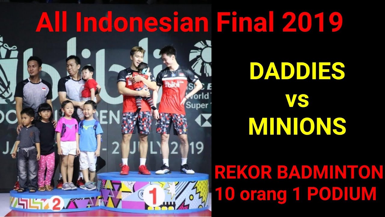 PODIUM PALING RAMAI selama sejarah dunia perbadmintonan - ALL indonesian FINAL 2019