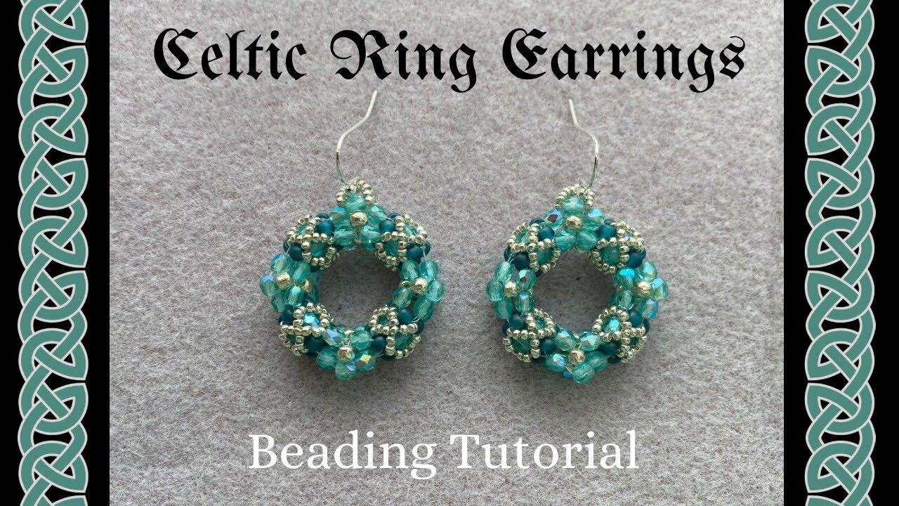 Celtic Ring Beaded Earrings or Pendant tutorial | 2023 update of 2015 project