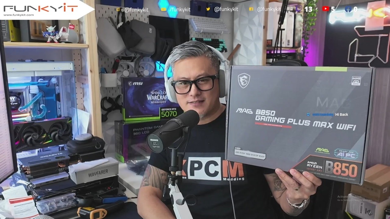 Funky Kit Show LIVE Ep.367 - ASRock 360 LCD AIO, Reddit Channel, MSI GeForce RTX 5070 WOW Edition