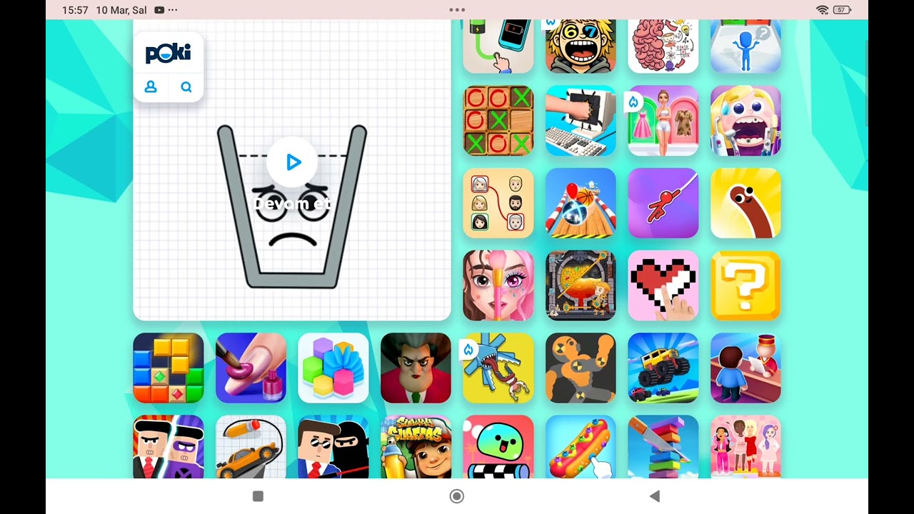 Poki oynadık arkadaşımız önerdi