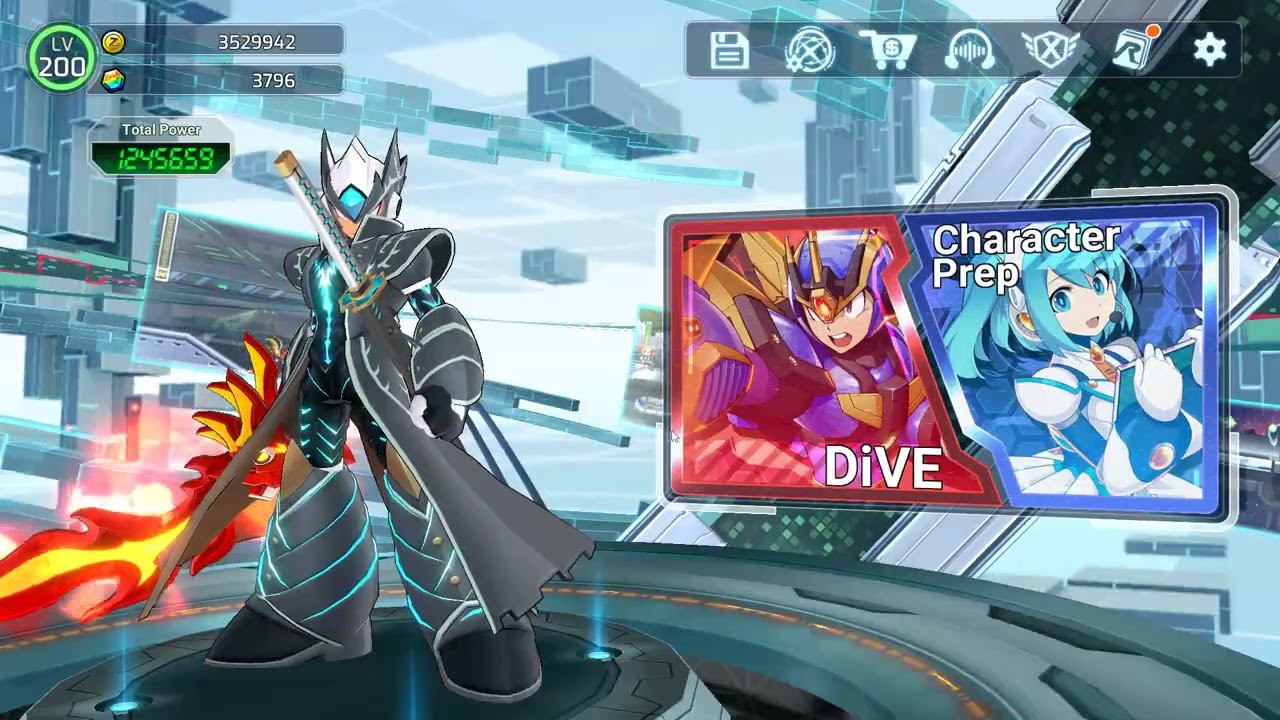 Mega Man X Dive Offline - X Dante Trigger and Zero Vergil Trigger character restoration showcase!