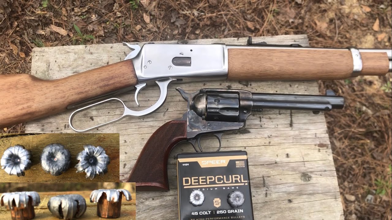 Deepcurl colt 45 bullets, tested in Gunfighter short stroke .45 Colt and a Rossi 92