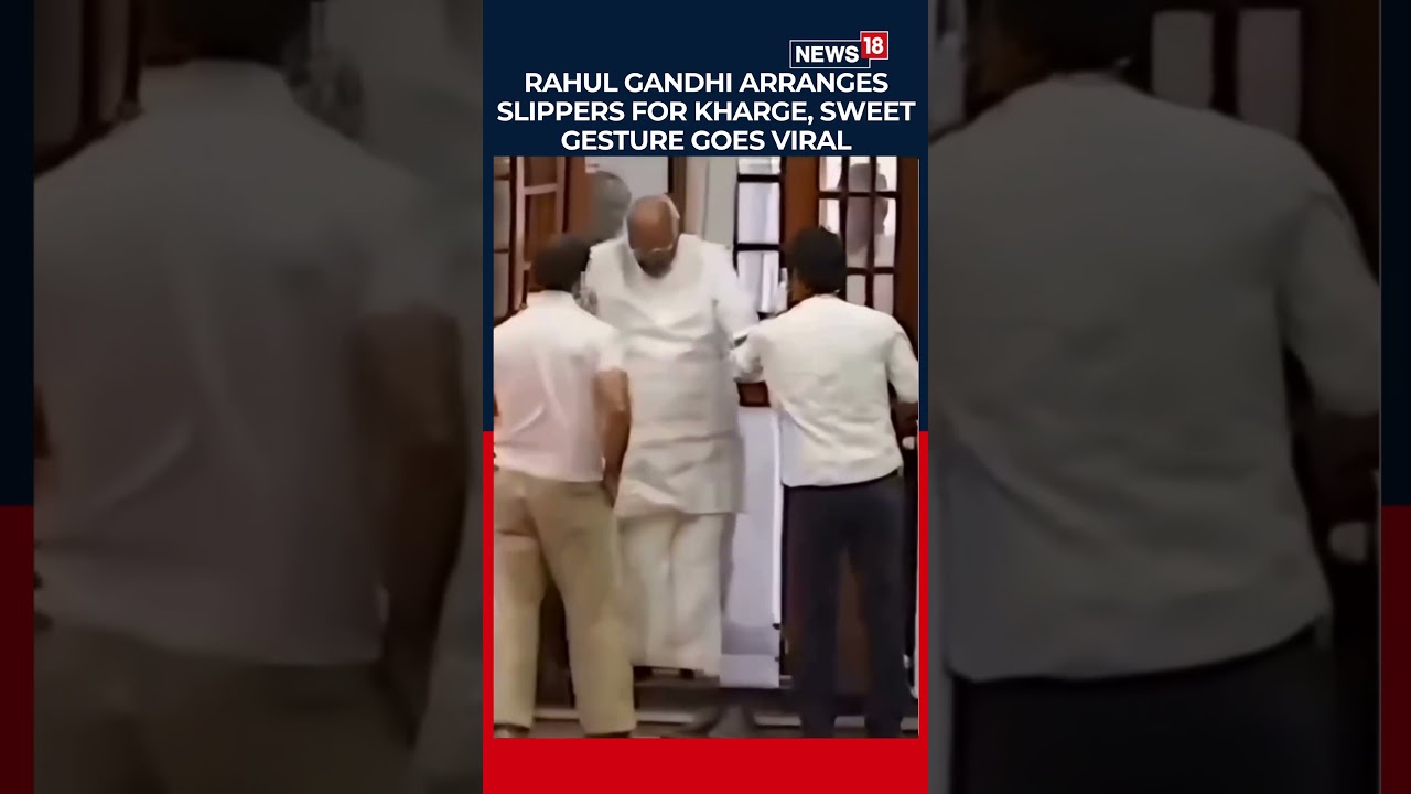 Rahul Gandhi&rsquo;s Sweet Gesture for Mallikarjun Kharge Goes Viral Online | Politics | N18S