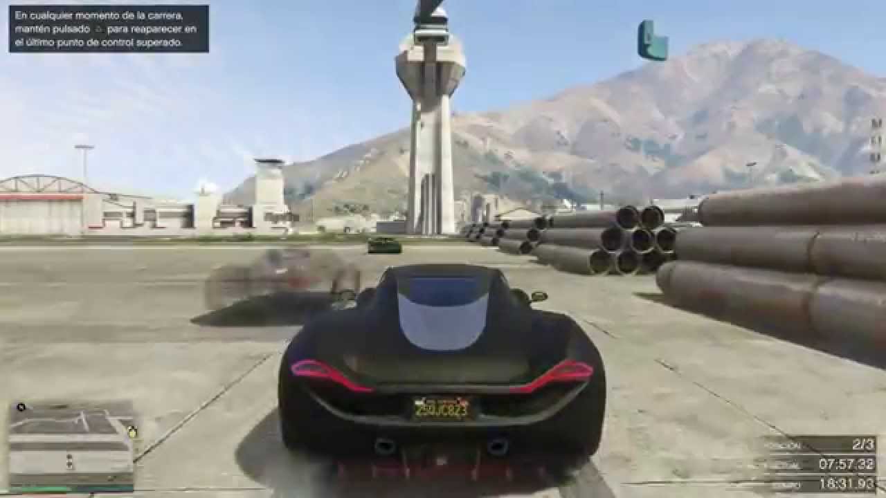 GTA 5 ONLINE - MEGA RAMPAS EN LA BASE!! - CARRERA GTA 5 ONLINE