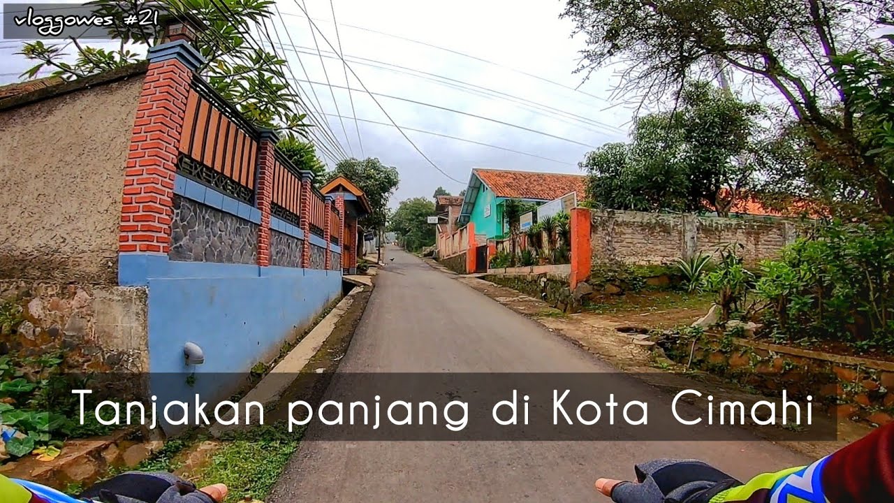 Gowes di tanjakan panjang Cipageran Cimahi Utara