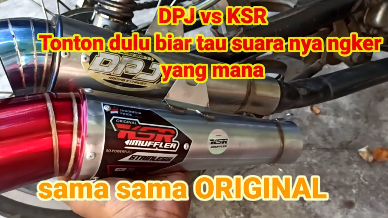 Tes knalpot DPJ blue mon VS KSR red Mon segi 6 ngker ngker