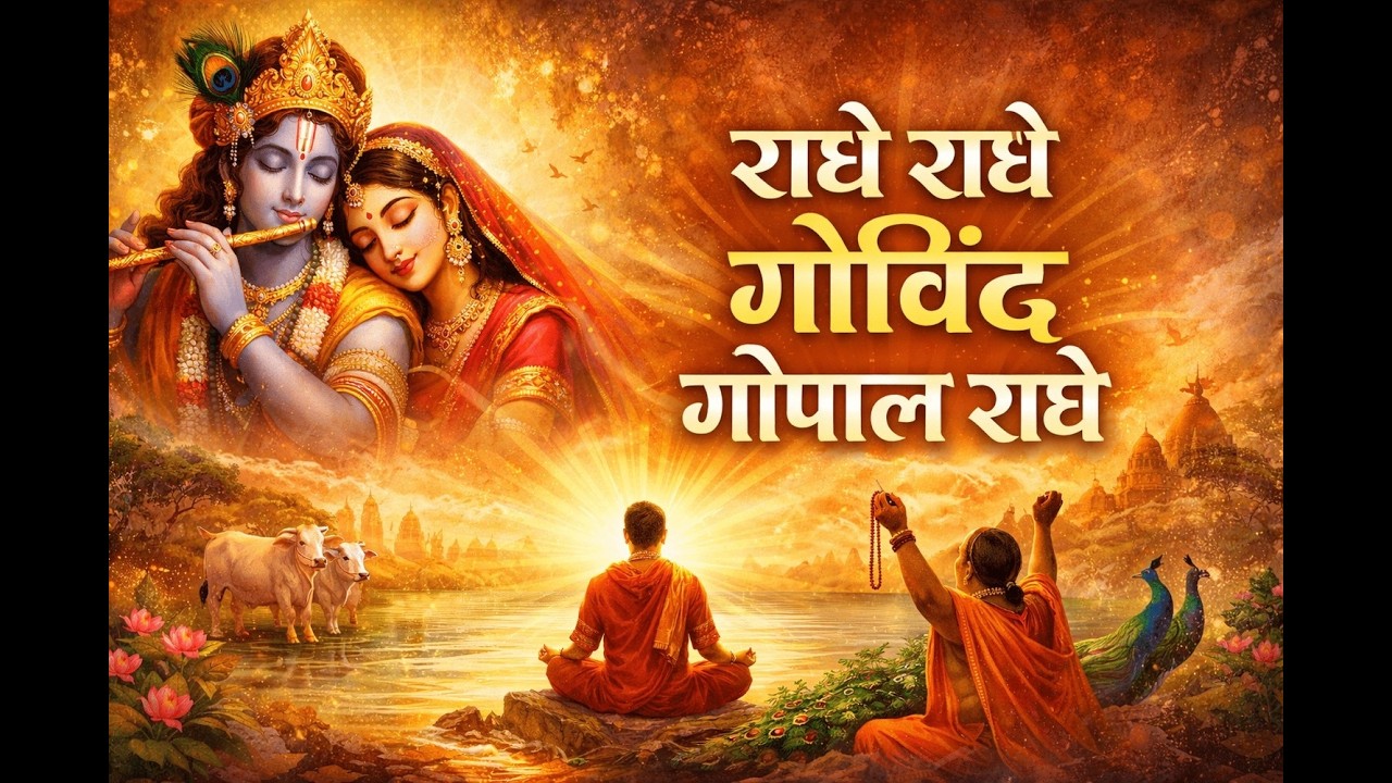 राधे राधे गोविंद गोपाल राधे | मधुर नाम जप | मन को शांति देने वाला भजन | BhaktiMargOnline