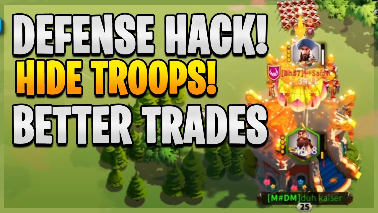 Defending City Hack [Hide Troops] Bet You Never Knew no death trick | Rise of Kingdoms