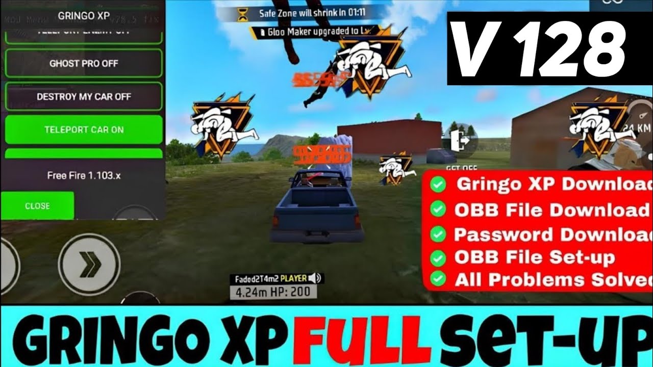 How To Apply Gringo XP Hack // Free Fire Me Hack kaise Use Kare 2025 // Gringo XP V128