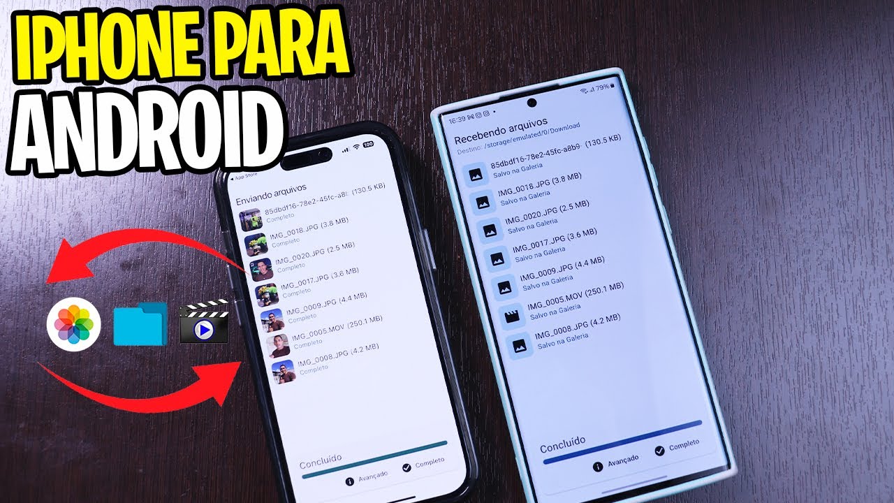 Como Transferir fotos e vídeos do iPhone para o celular Android 2026