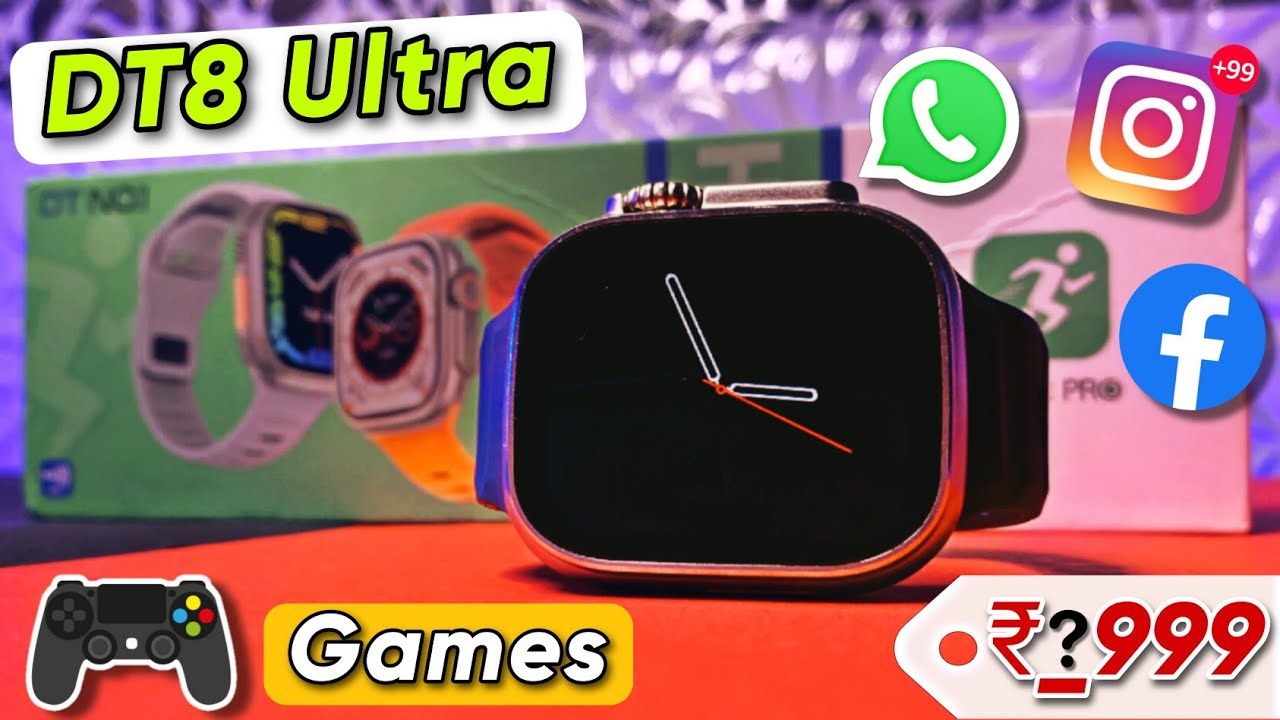 DT 8 Ultra⚡Smartwatch Unboxing and Review 🔥|| 1.92