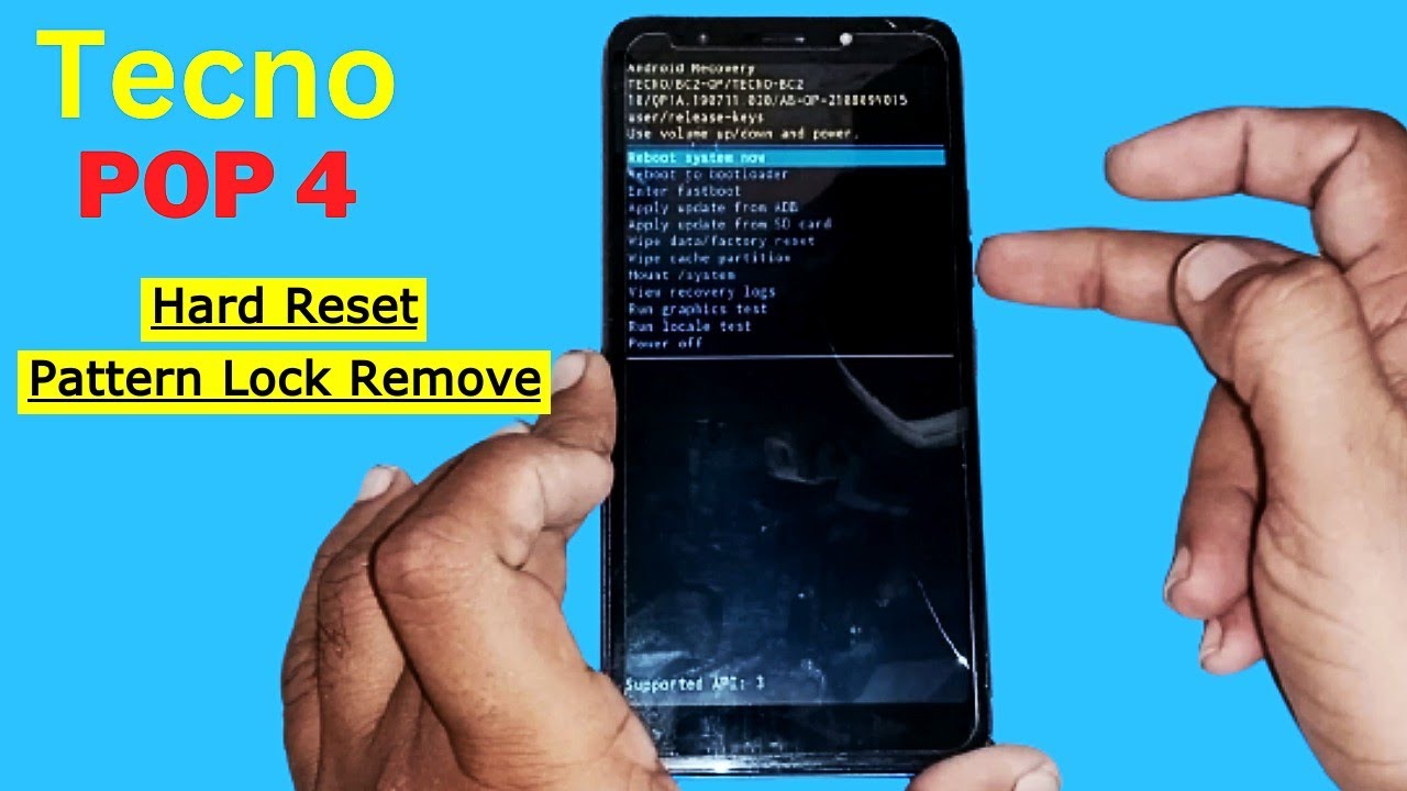 Tecno Pop 4 (BC2) Hard Reset | Remove Screen Pattern Lock Without PC & Software