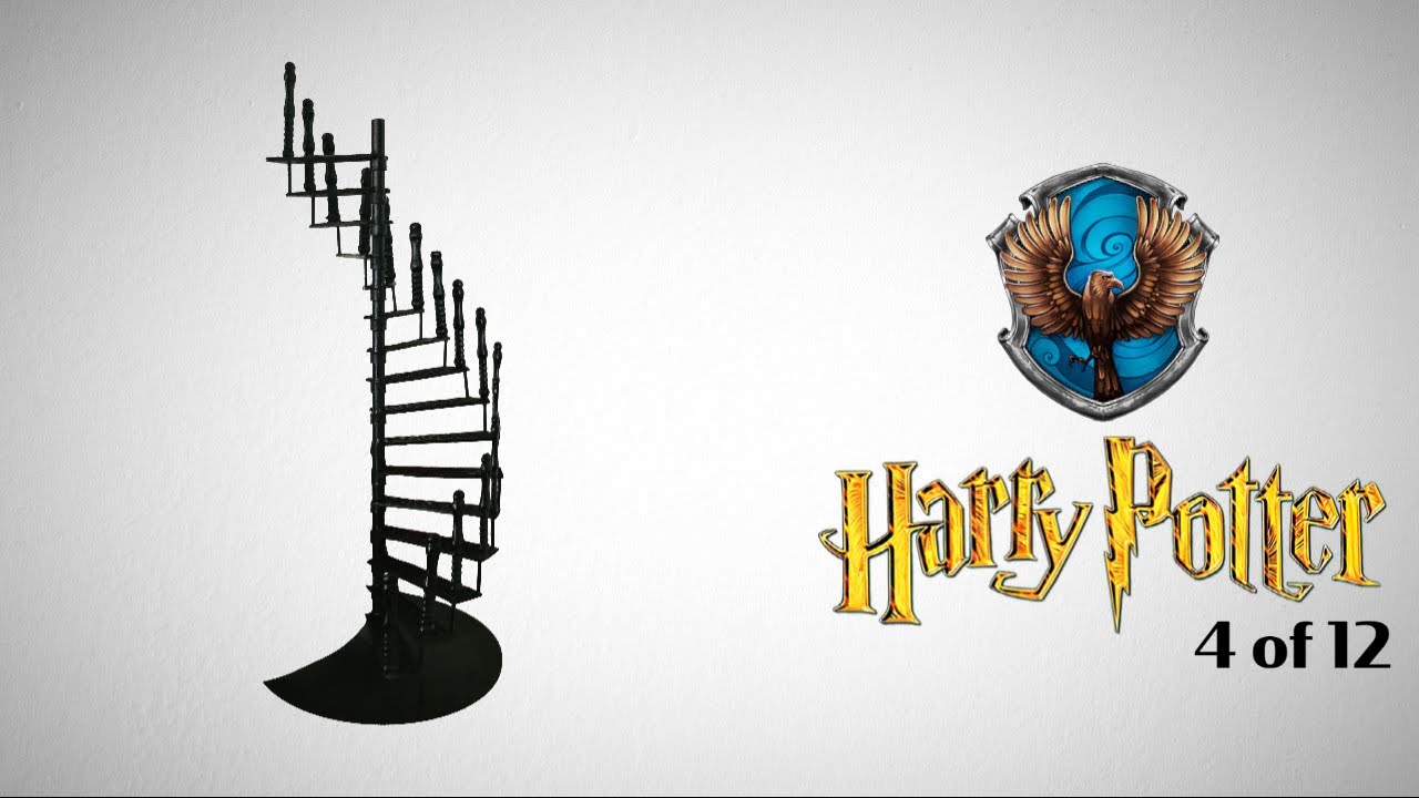 Harry Potter RAVENCLAW Common Room - SPIRAL STAIRCASE | Harry Potter miniature