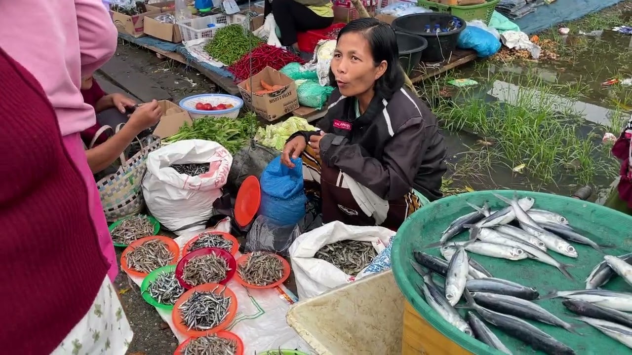 Morning at a Traditional Market in North Nias | Authentic Island Life in Indones