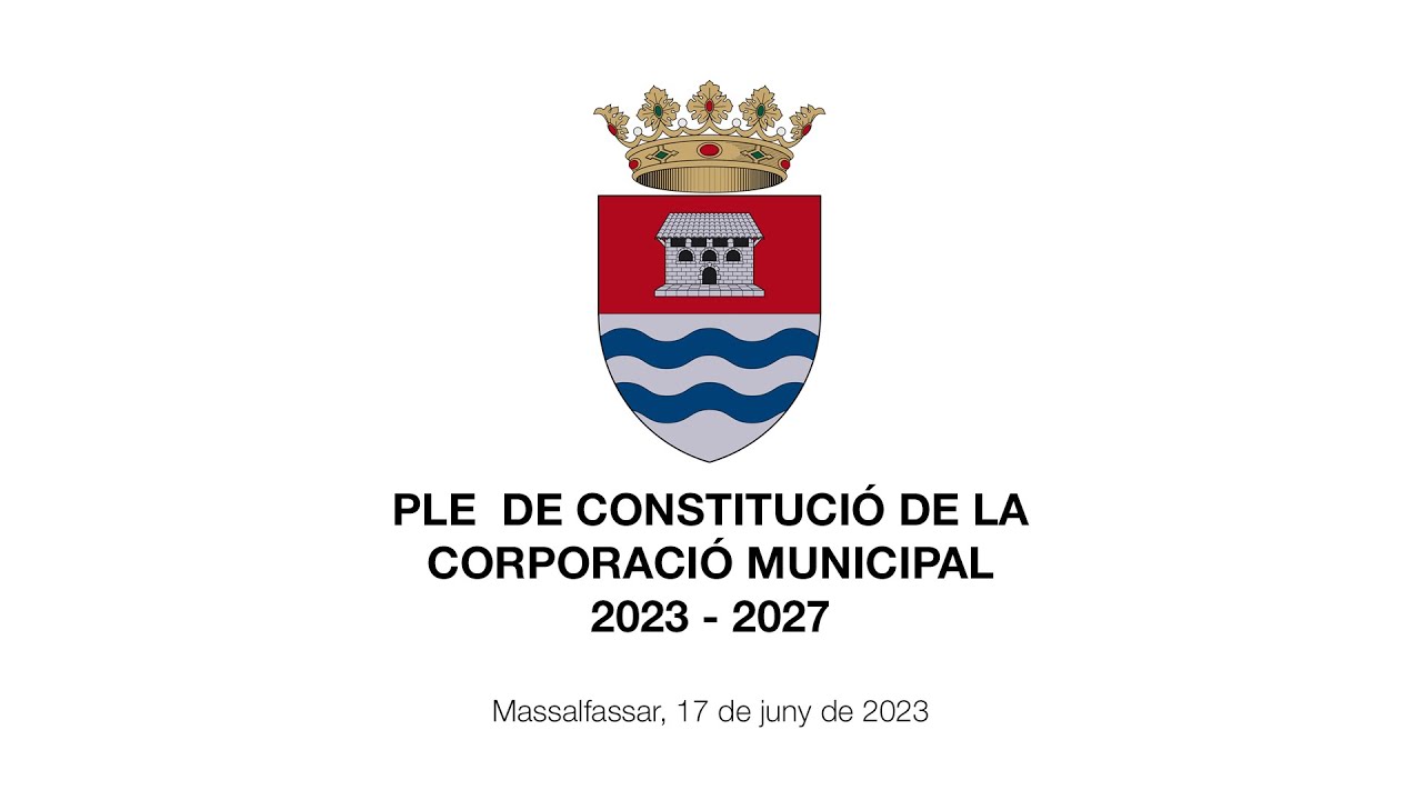 PLE DE CONSTITUCIÓ DE LA CORPORACIÓ MUNICIPAL 2023 - 2027